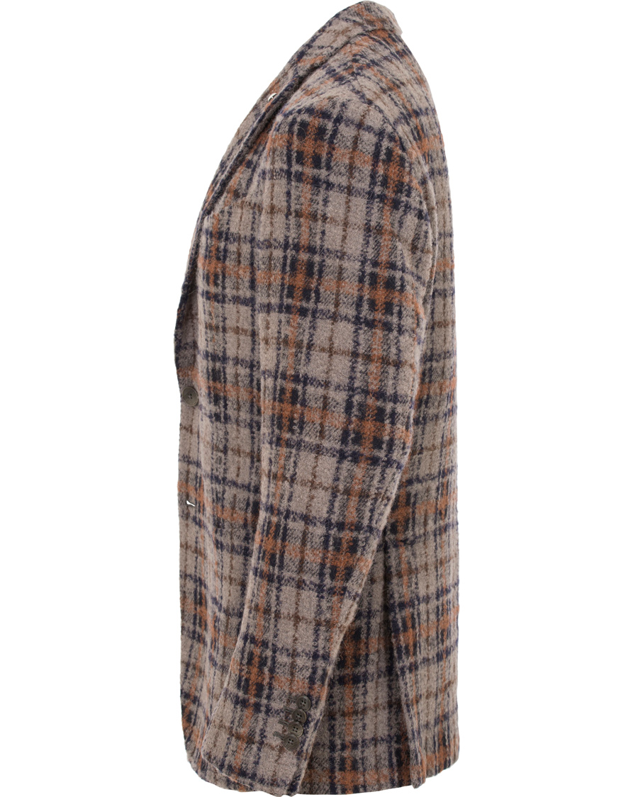 Heren | Blazers | L.B.M. 1911 | Jack Regular Wool Bouclé Check Blazer Grey