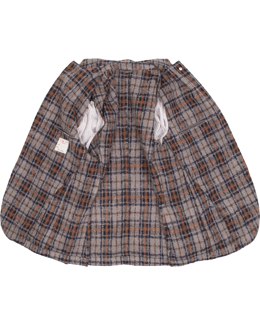 Heren | Blazers | L.B.M. 1911 | Jack Regular Wool Bouclé Check Blazer Grey