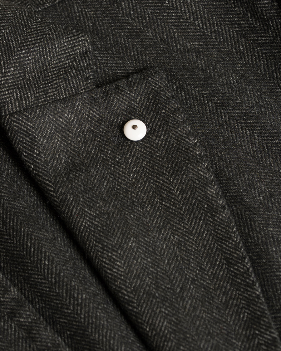 Homme | Blazers | L.B.M. 1911 | Jack Regular Herringbone Jersey Blazer Dark Green