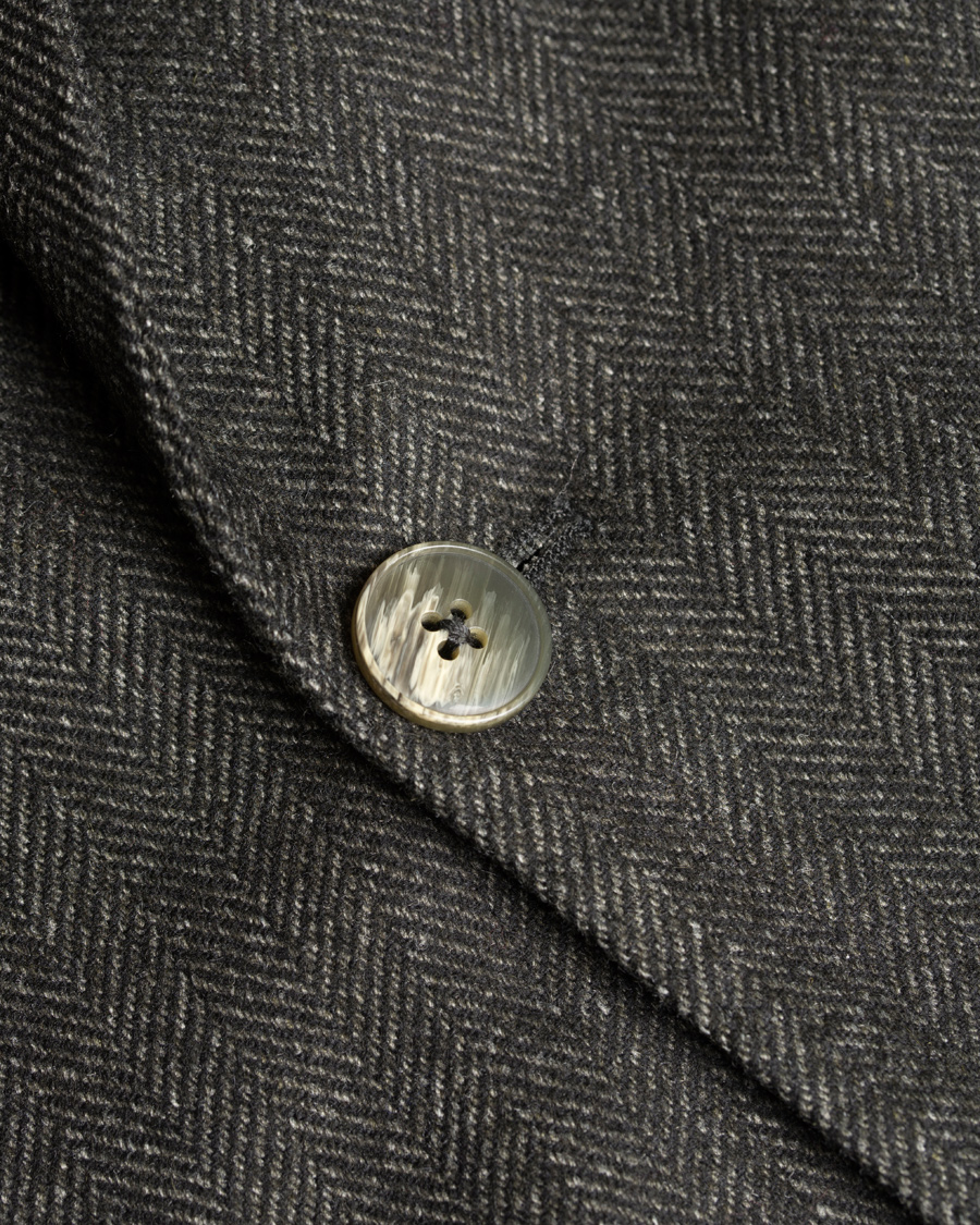Homme | Blazers | L.B.M. 1911 | Jack Regular Herringbone Jersey Blazer Dark Green