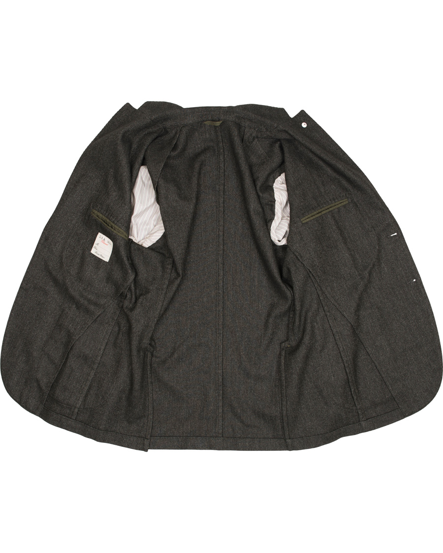 Homme | Blazers | L.B.M. 1911 | Jack Regular Herringbone Jersey Blazer Dark Green
