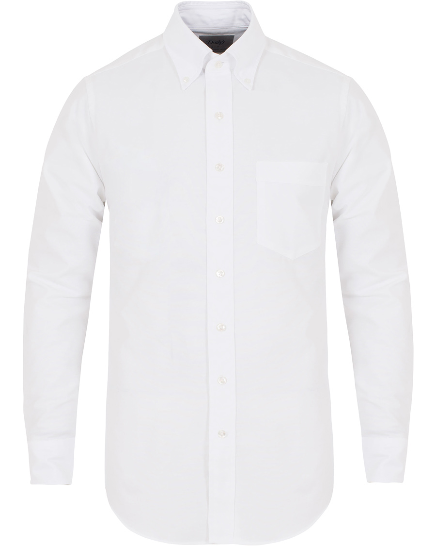 Homme | Chemises | Drake's | Slim Fit Oxford BD Shirt White