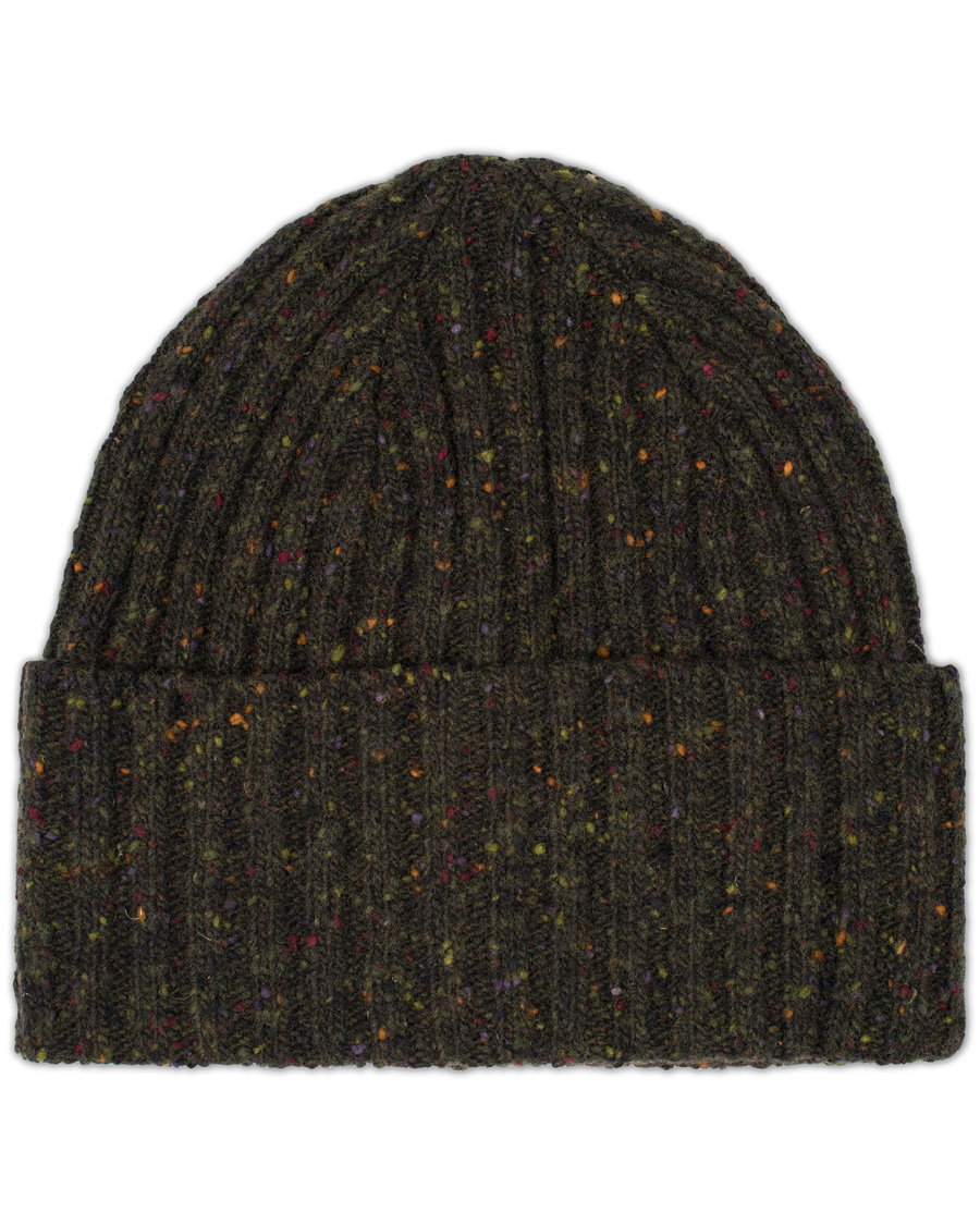 Homme | Drake's Donegal Wool Hat Dark Green | Drake's | Donegal Wool Hat Dark Green