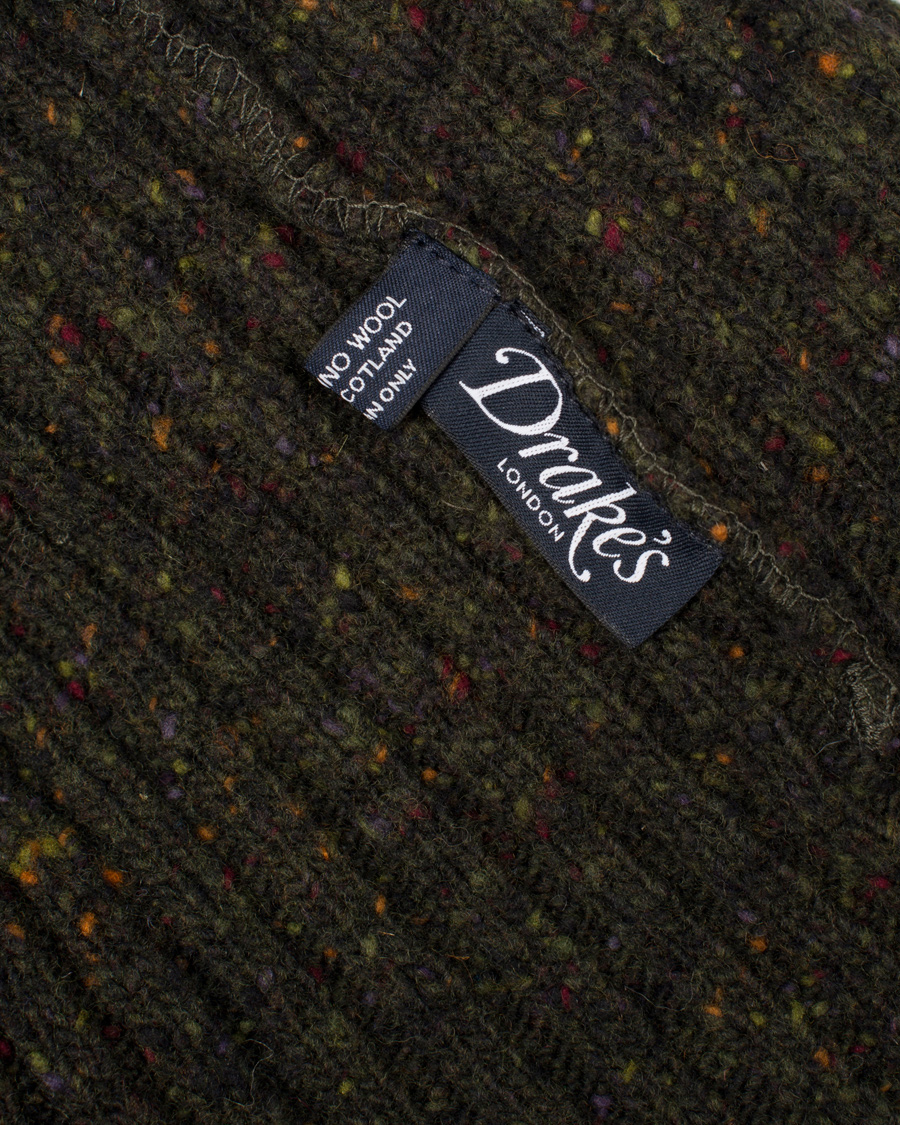 Homme | Drake's Donegal Wool Hat Dark Green | Drake's | Donegal Wool Hat Dark Green