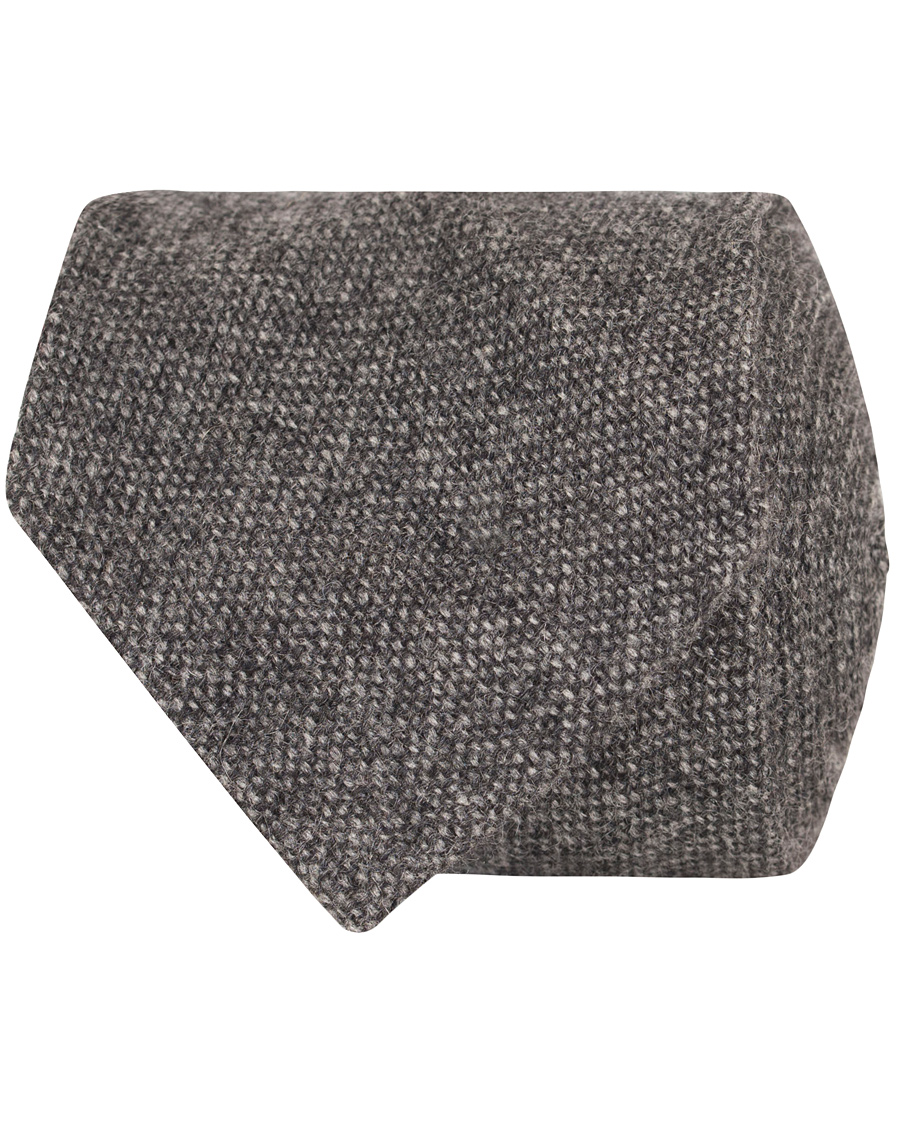 Homme | Drake's Cashmere 8 cm Tie Grey | Drake's | Cashmere 8 cm Tie Grey