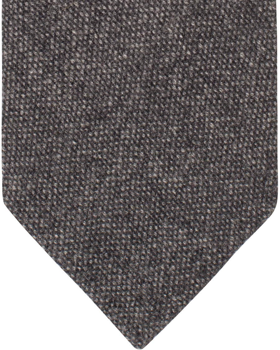 Homme | Drake's Cashmere 8 cm Tie Grey | Drake's | Cashmere 8 cm Tie Grey