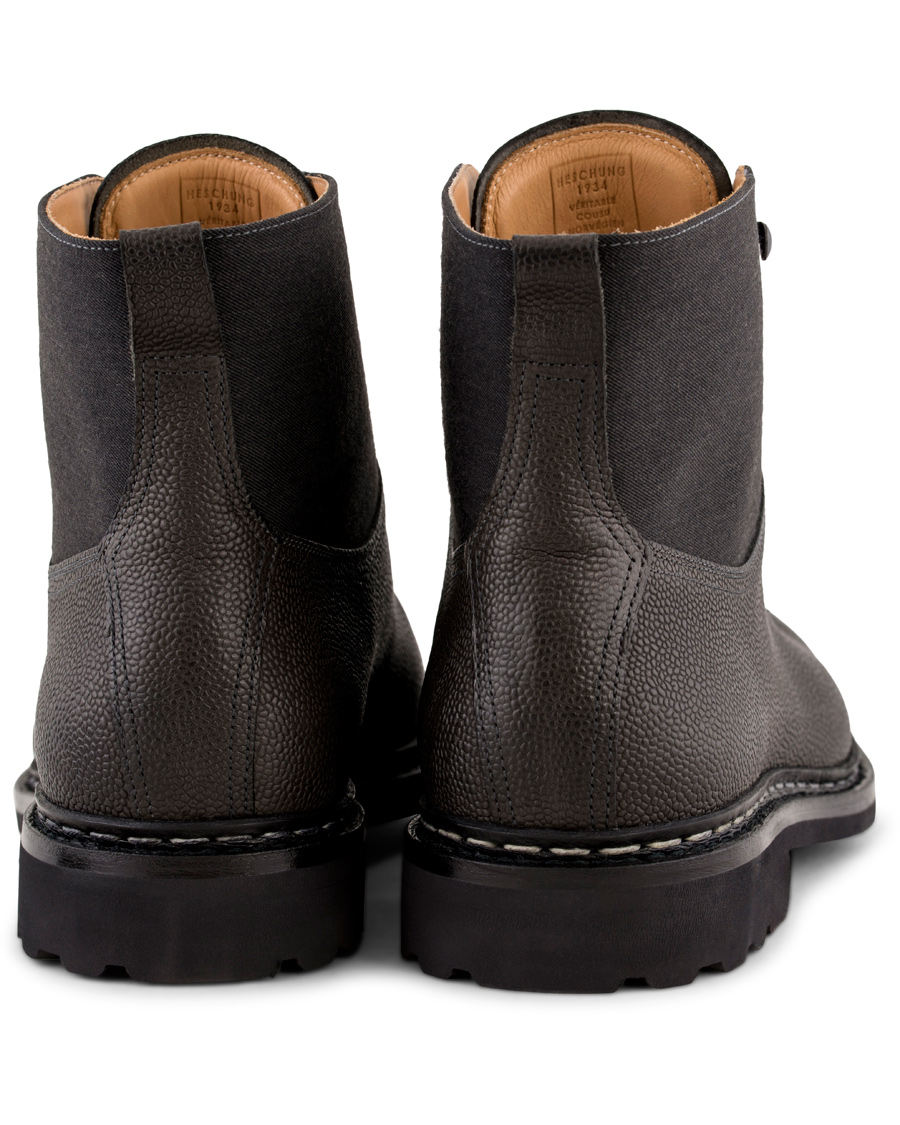Homme | Heschung Ginkgo Beluga Boot Grained Black Calf | Heschung | Ginkgo Beluga Boot Grained Black Calf