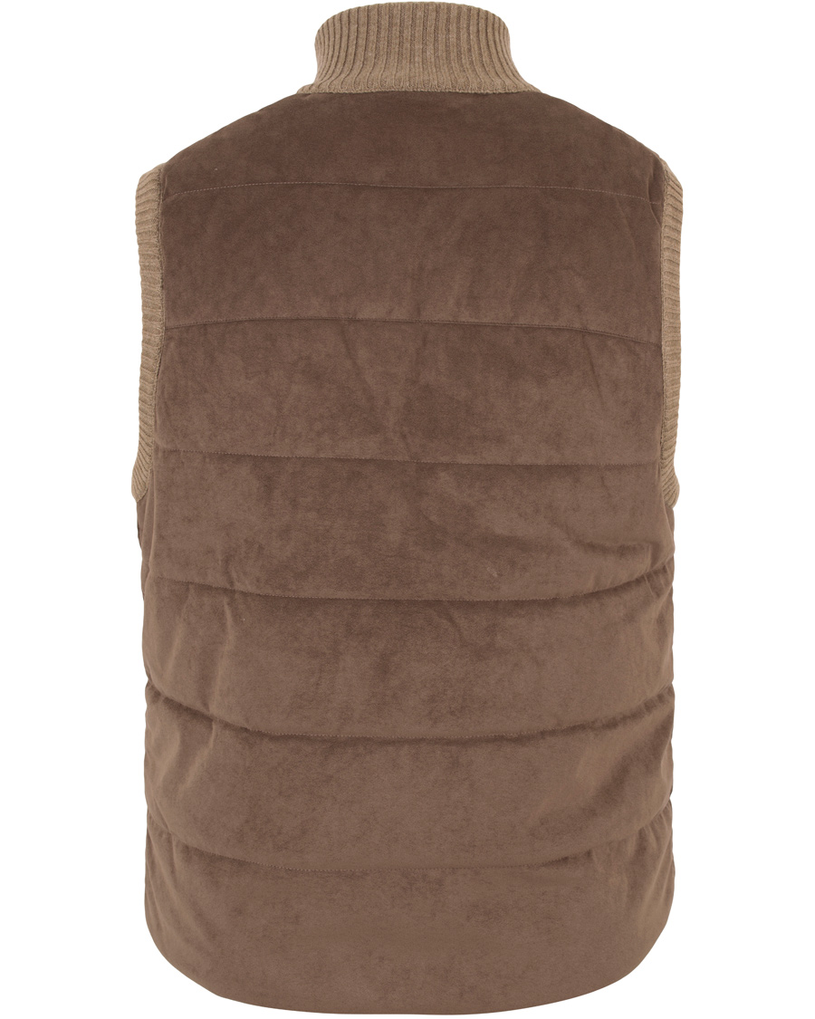 Homme | Manteaux Et Vestes | Gran Sasso | Wool/Suede Vest Brown