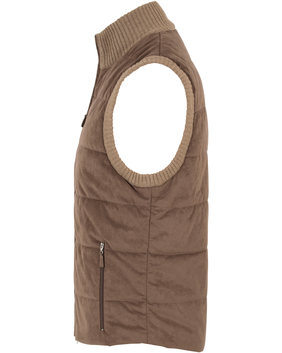 Homme | Manteaux Et Vestes | Gran Sasso | Wool/Suede Vest Brown