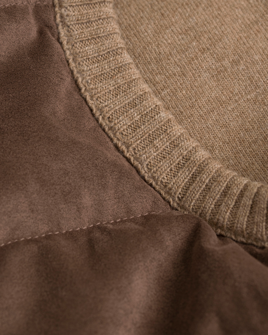 Homme | Manteaux Et Vestes | Gran Sasso | Wool/Suede Vest Brown