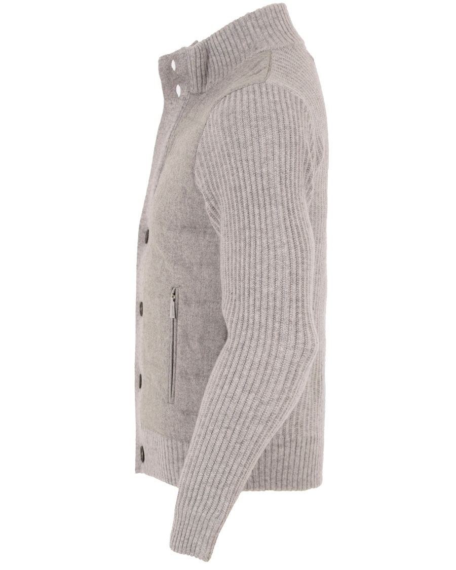 Homme | Pulls Et Tricots | Gran Sasso | Wool Button Knit/Zip Cardigan Jacket Grey