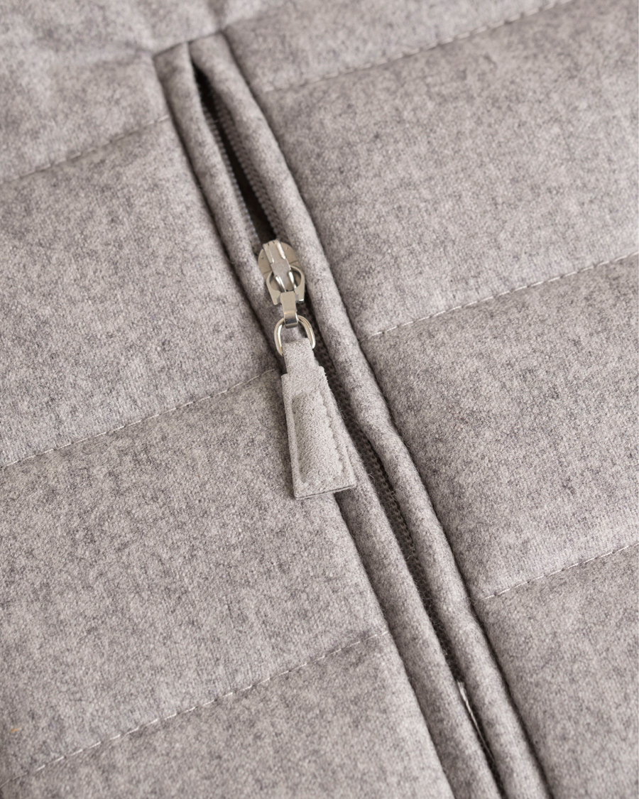 Homme | Pulls Et Tricots | Gran Sasso | Wool Button Knit/Zip Cardigan Jacket Grey
