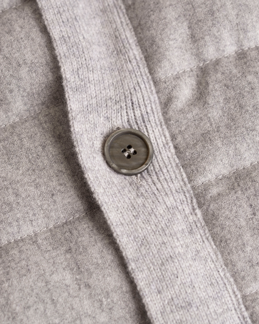 Homme | Pulls Et Tricots | Gran Sasso | Wool Button Knit/Zip Cardigan Jacket Grey