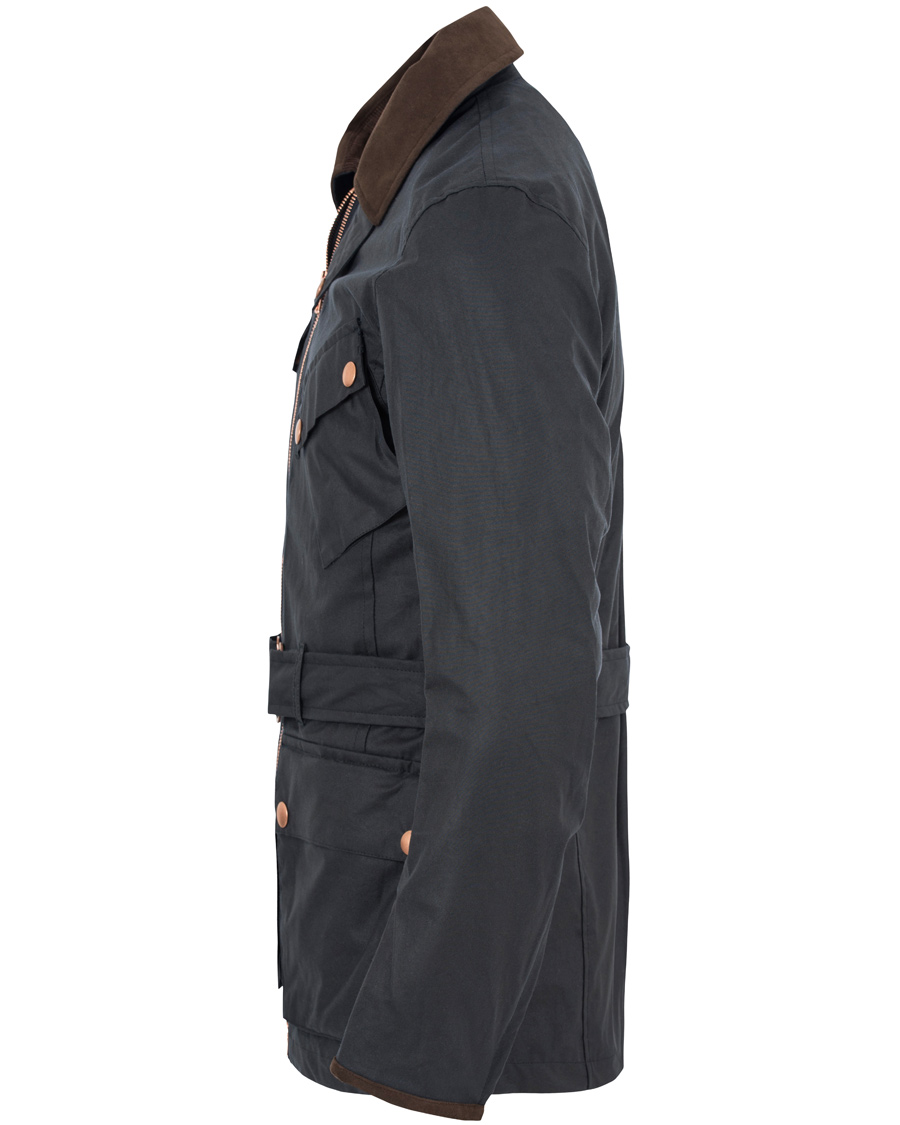 Homme | Manteaux Et Vestes | Private White V.C. | Waxed Twin Track Jacket Navy