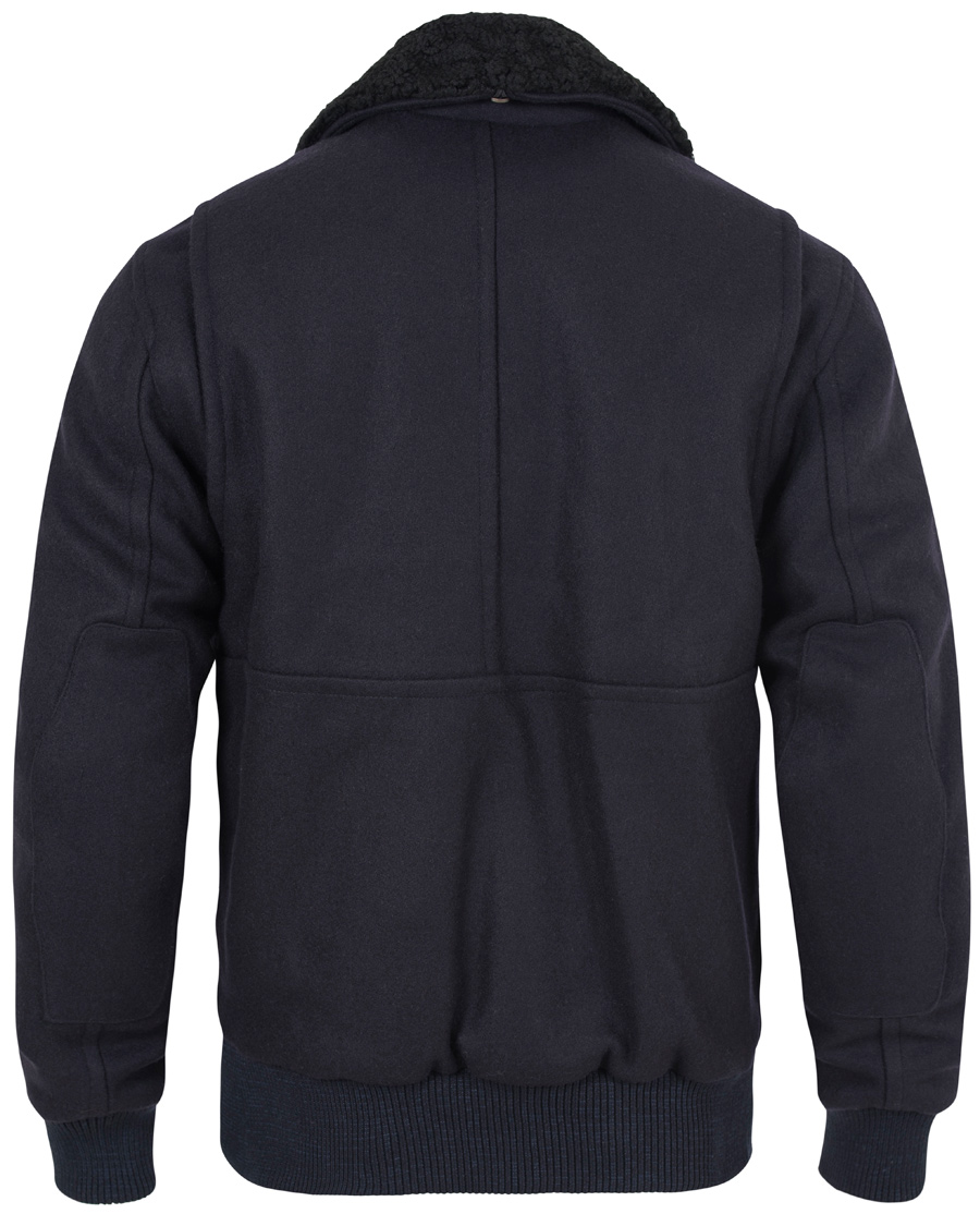 Homme | Manteaux Et Vestes | Private White V.C. | Pilot's Bomber Wool Jacket Navy