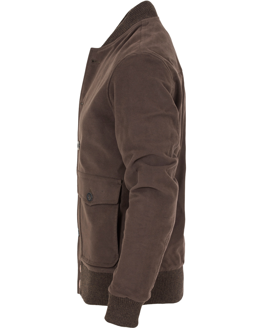 Homme | Manteaux Et Vestes | Private White V.C. | Moleskin Bomber Chocolate