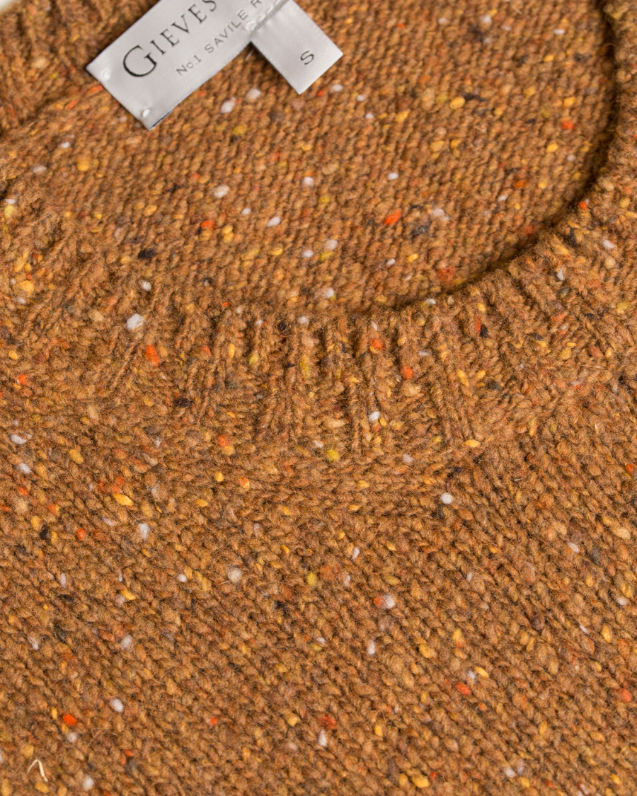 Homme | Pulls Et Tricots | Gieves & Hawkes | Donegal Crew Neck Sweater Gold