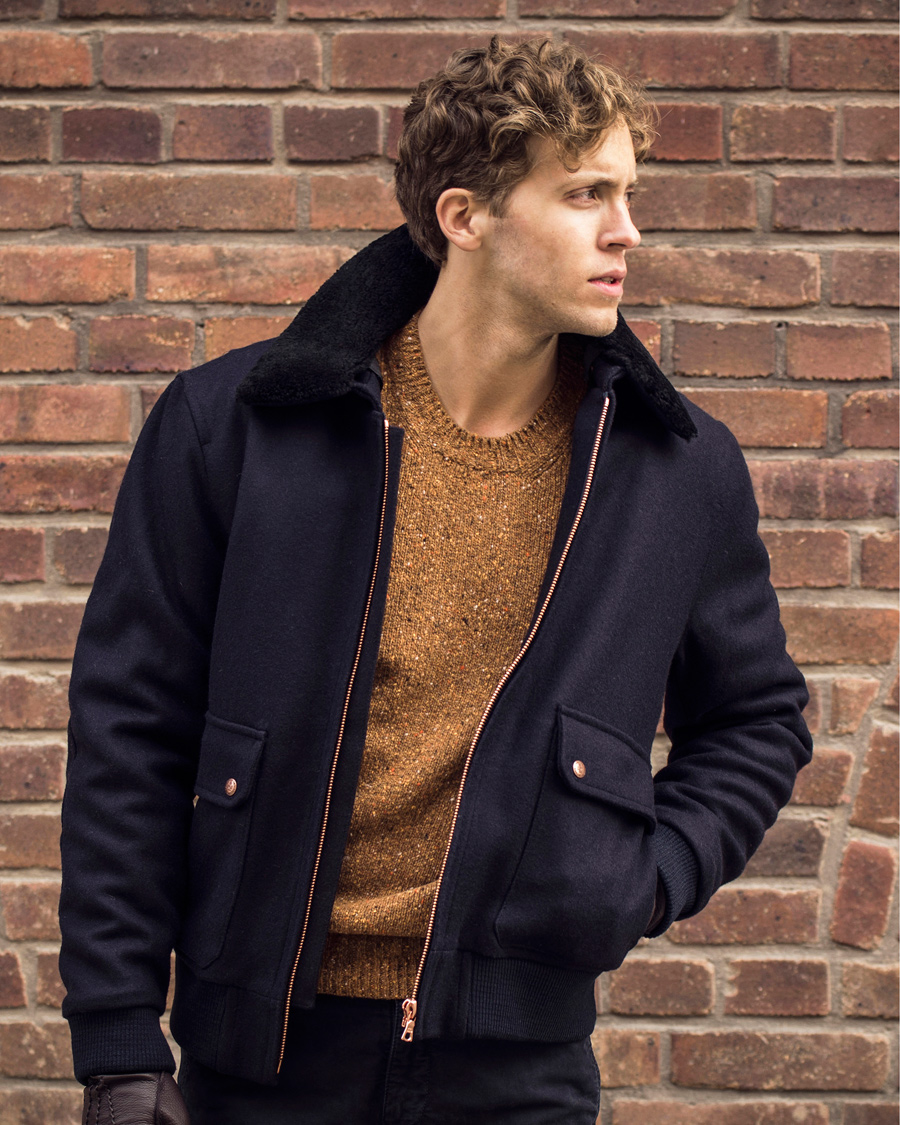 Homme | Pulls Et Tricots | Gieves & Hawkes | Donegal Crew Neck Sweater Gold