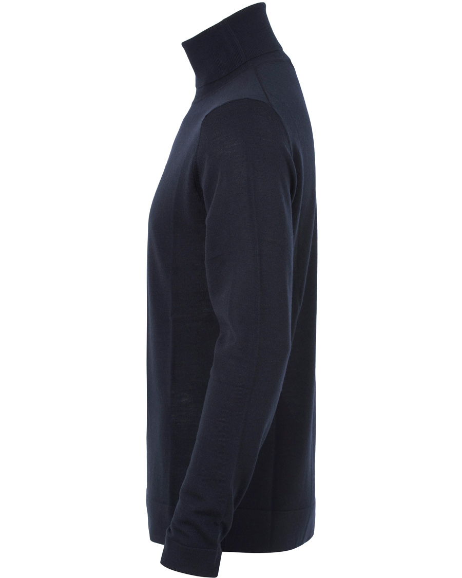Heren | Truien | Filippa K | Fine Merino Rollerneck Navy