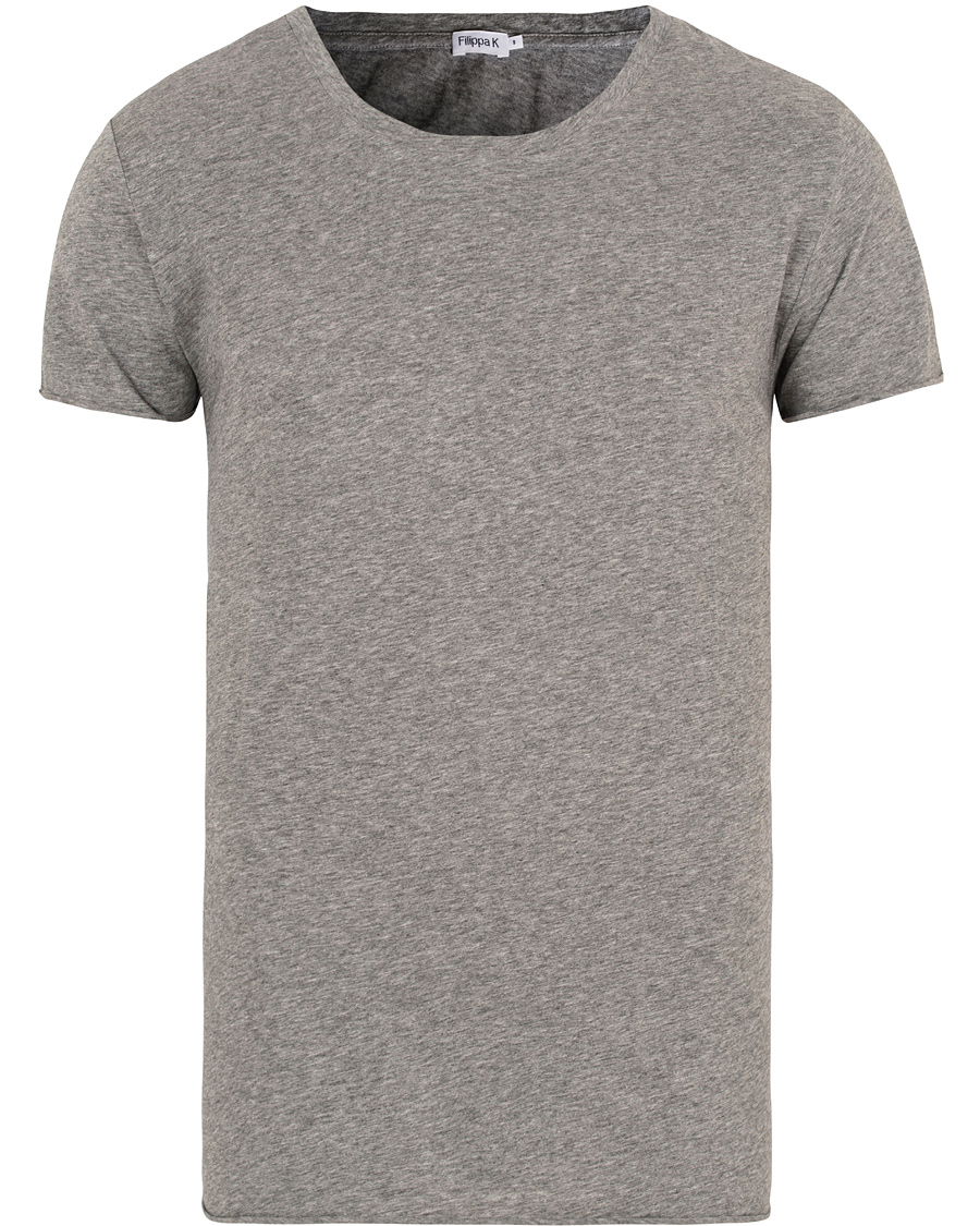 Homme | T-shirts | Filippa K | Melange Tee Grey Melange