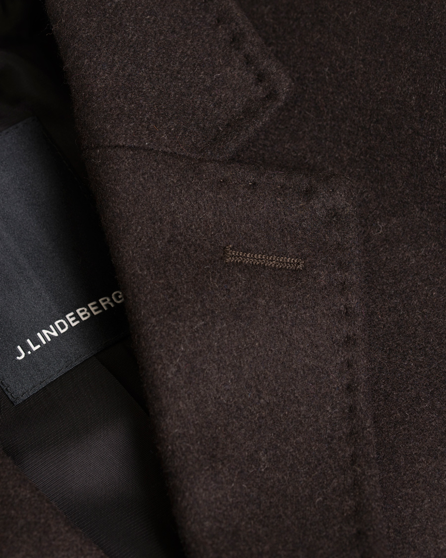 Homme | Manteaux Et Vestes | J.Lindeberg | Wolger Compact Melton Coat Brown