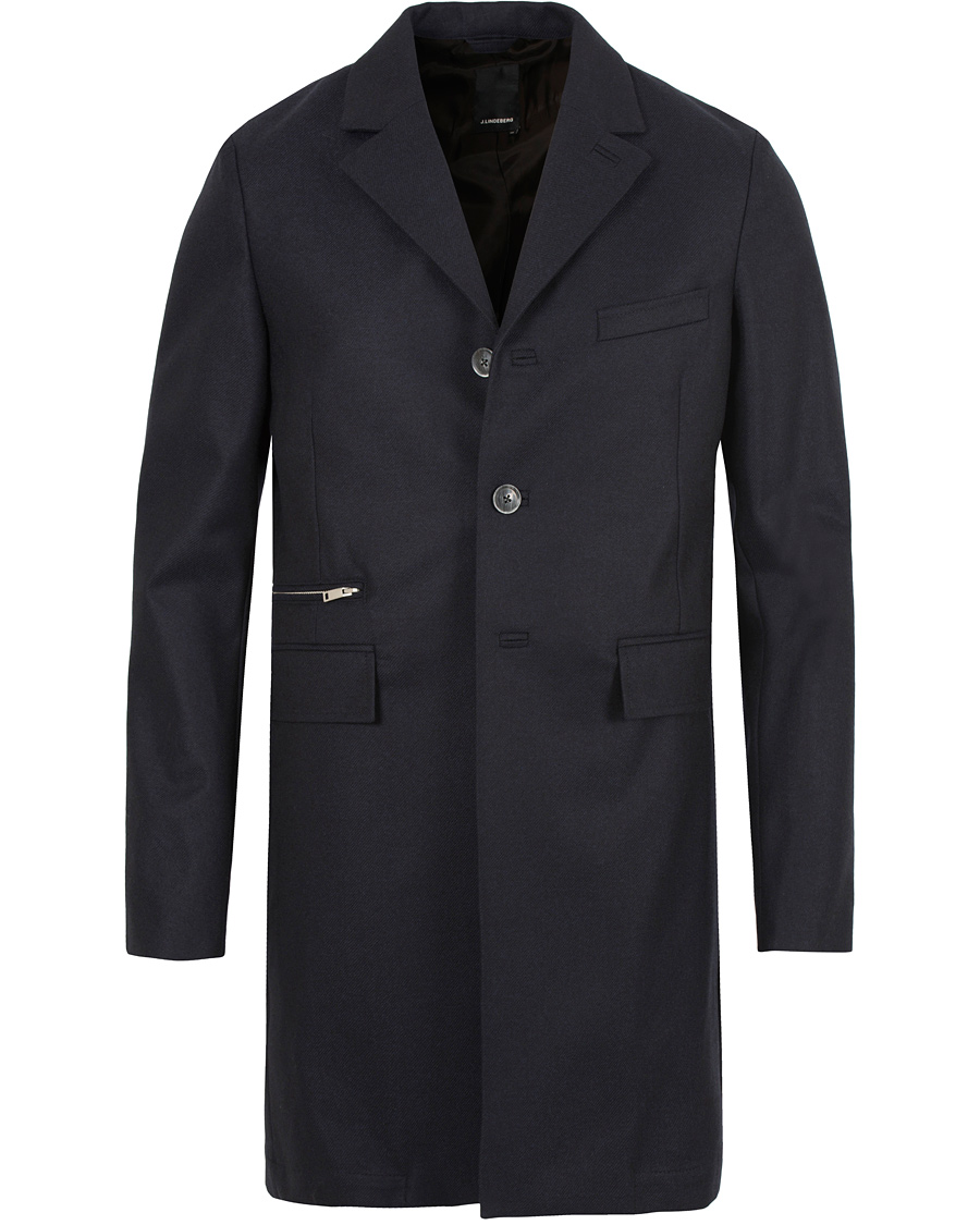 Homme | Manteaux Et Vestes | J.Lindeberg | Wilhelmer Loro Piana Storm System Coat Dark Navy