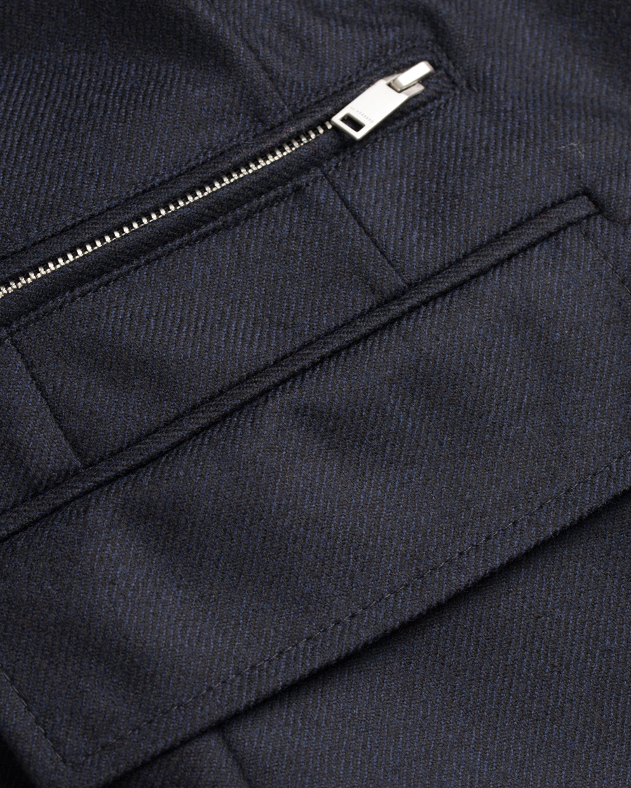Homme | Manteaux Et Vestes | J.Lindeberg | Wilhelmer Loro Piana Storm System Coat Dark Navy