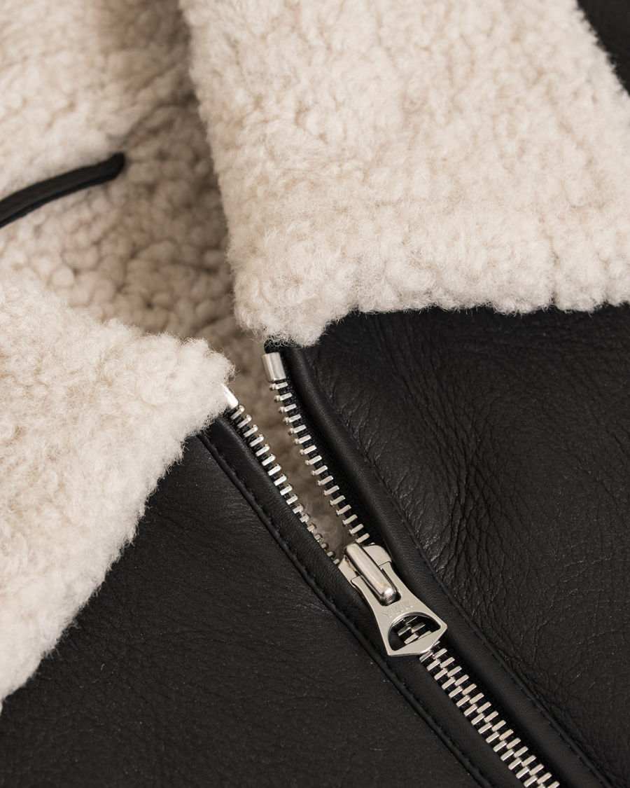 Homme | Manteaux Et Vestes | GANT Rugger | The Shearling Aviator Jacket Black