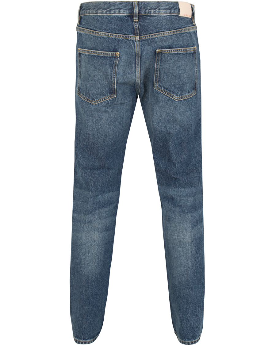 Homme | Jeans | GANT Rugger | The Jim Relaxed Fit Jeans Mid Blue