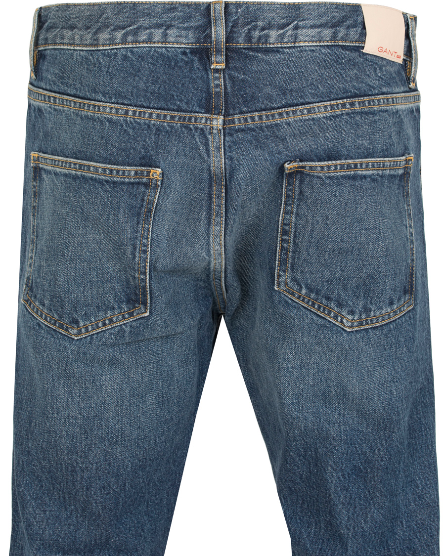 Homme | Jeans | GANT Rugger | The Jim Relaxed Fit Jeans Mid Blue