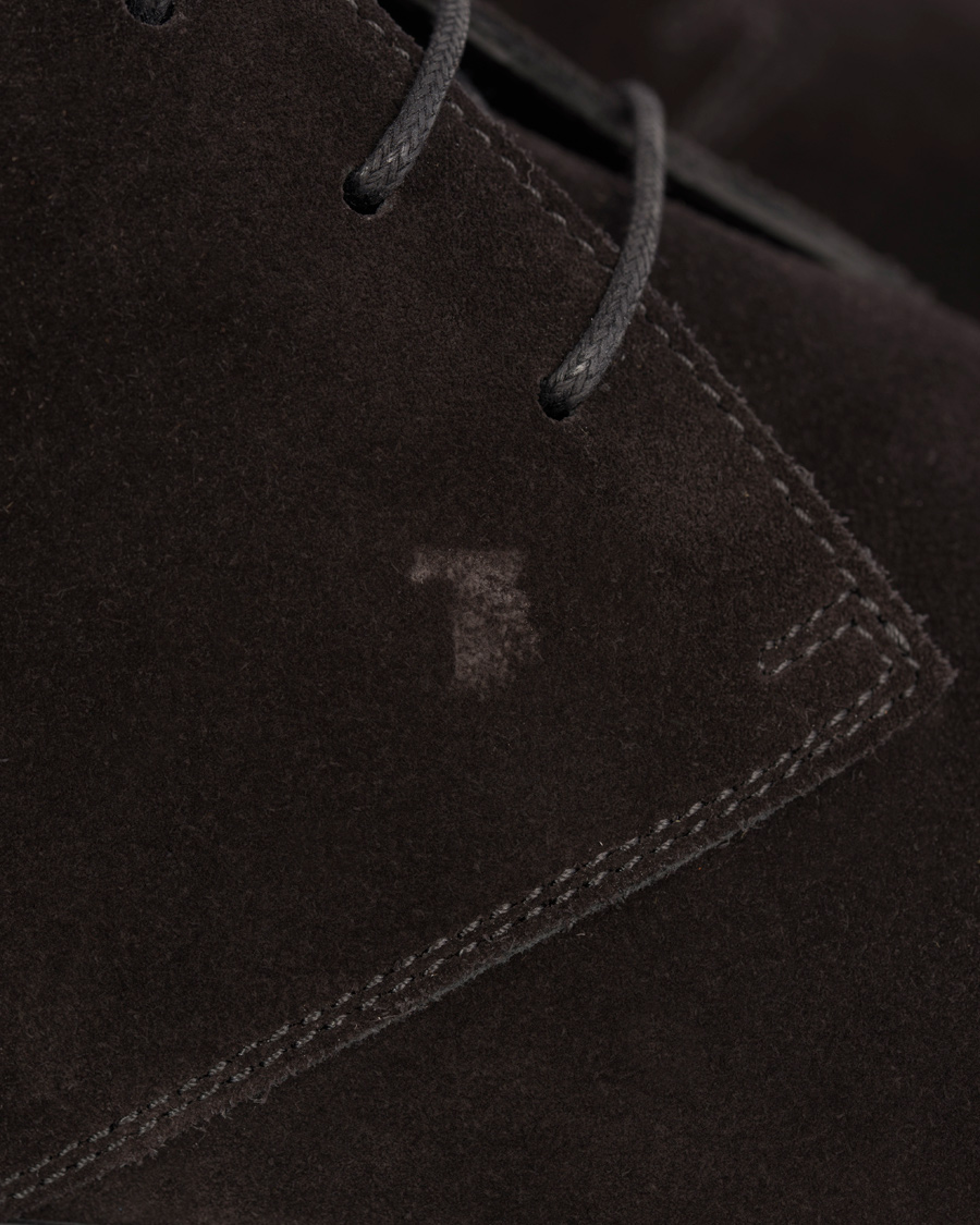 Homme | Tod's Polacco Mid Sneaker Black Suede | Tod's | Polacco Mid Sneaker Black Suede