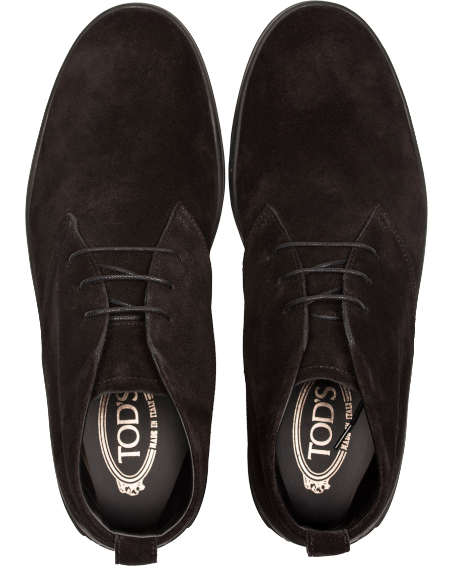 Homme | Tod's Polacco Mid Sneaker Black Suede | Tod's | Polacco Mid Sneaker Black Suede