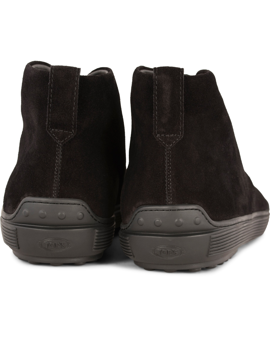 Homme | Tod's Polacco Mid Sneaker Black Suede | Tod's | Polacco Mid Sneaker Black Suede