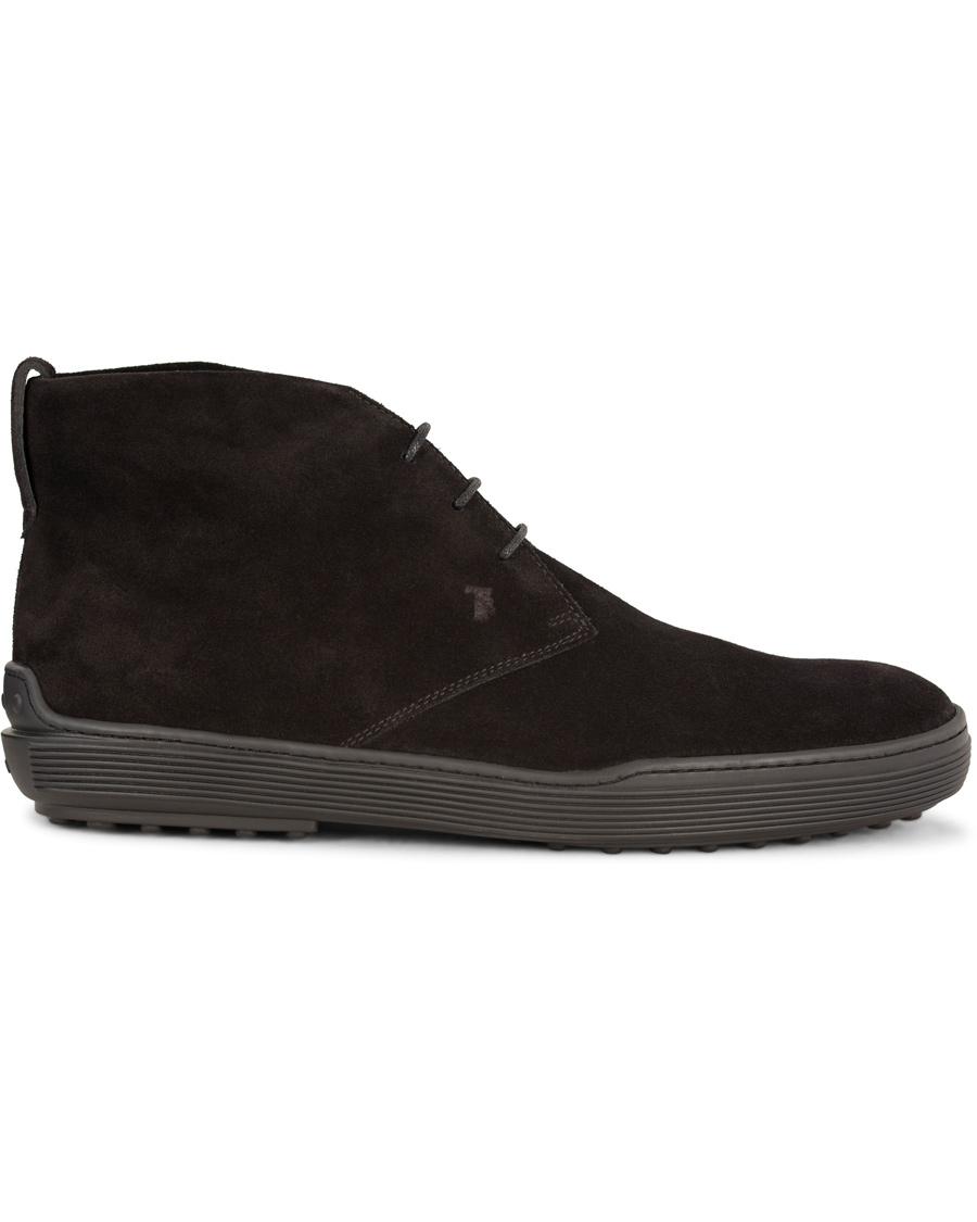 Homme | Tod's Polacco Mid Sneaker Black Suede | Tod's | Polacco Mid Sneaker Black Suede