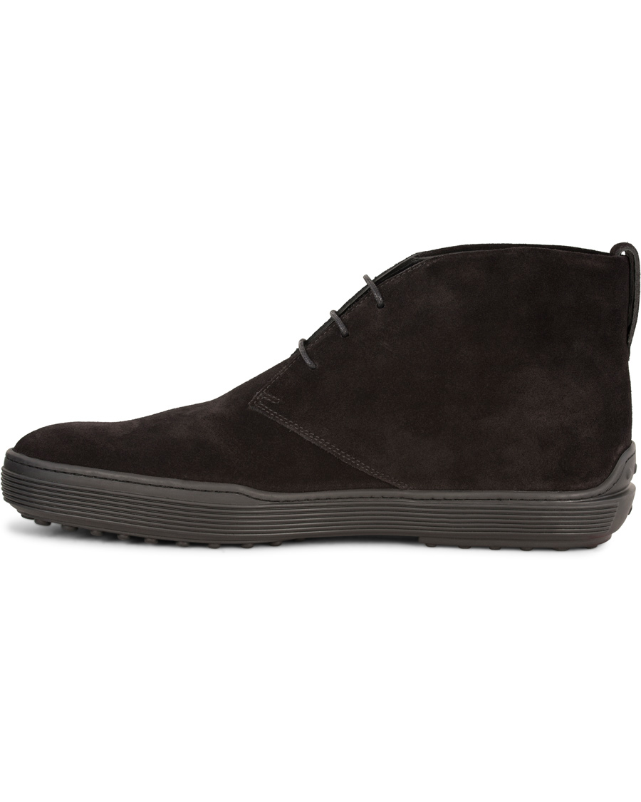 Homme | Tod's Polacco Mid Sneaker Black Suede | Tod's | Polacco Mid Sneaker Black Suede