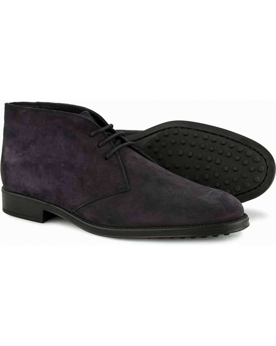Homme | Tod's Polacco RQ Chukka Blue Denim Suede | Tod's | Polacco RQ Chukka Blue Denim Suede