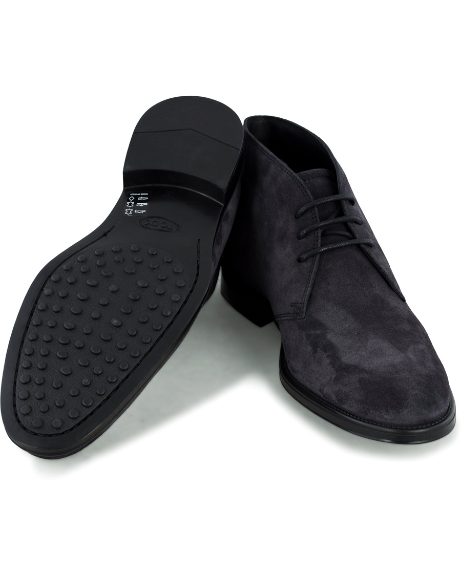 Homme | Tod's Polacco RQ Chukka Blue Denim Suede | Tod's | Polacco RQ Chukka Blue Denim Suede