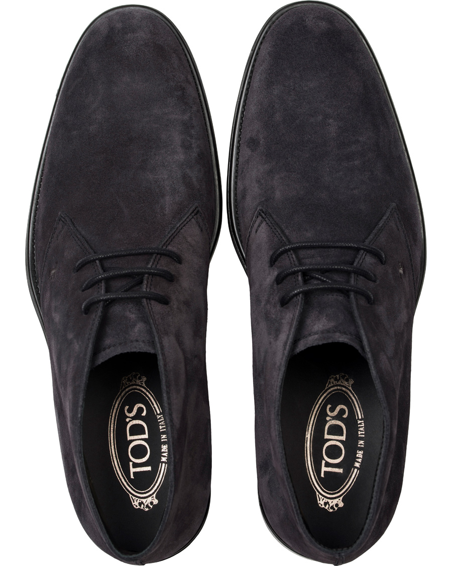 Homme | Tod's Polacco RQ Chukka Blue Denim Suede | Tod's | Polacco RQ Chukka Blue Denim Suede