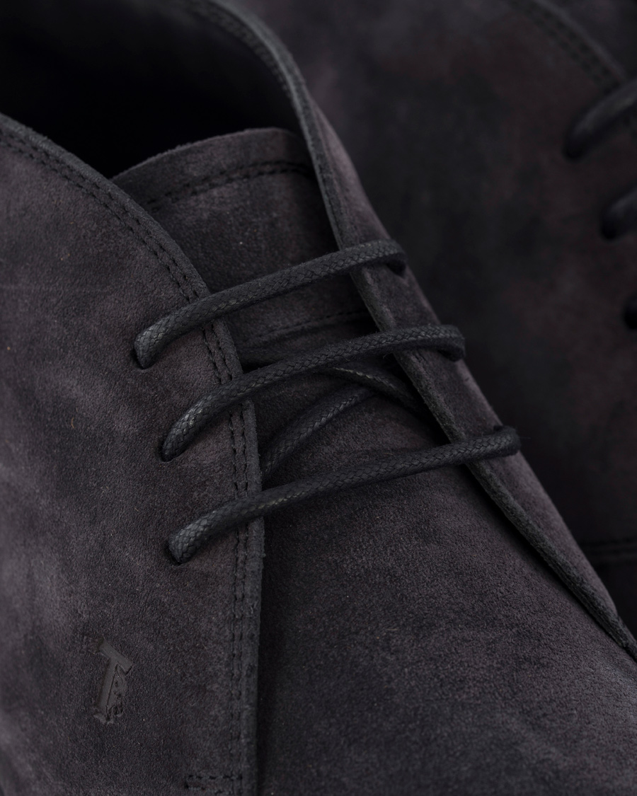 Homme | Tod's Polacco RQ Chukka Blue Denim Suede | Tod's | Polacco RQ Chukka Blue Denim Suede