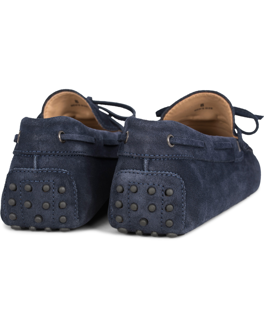 Homme | Tod's Laccetto Gommino Carshoe Navy Suede | Tod's | Laccetto Gommino Carshoe Navy Suede