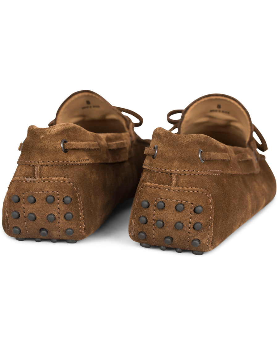 Homme | Tod's Laccetto Gommino Carshoe Light Brown Suede | Tod's | Laccetto Gommino Carshoe Light Brown Suede