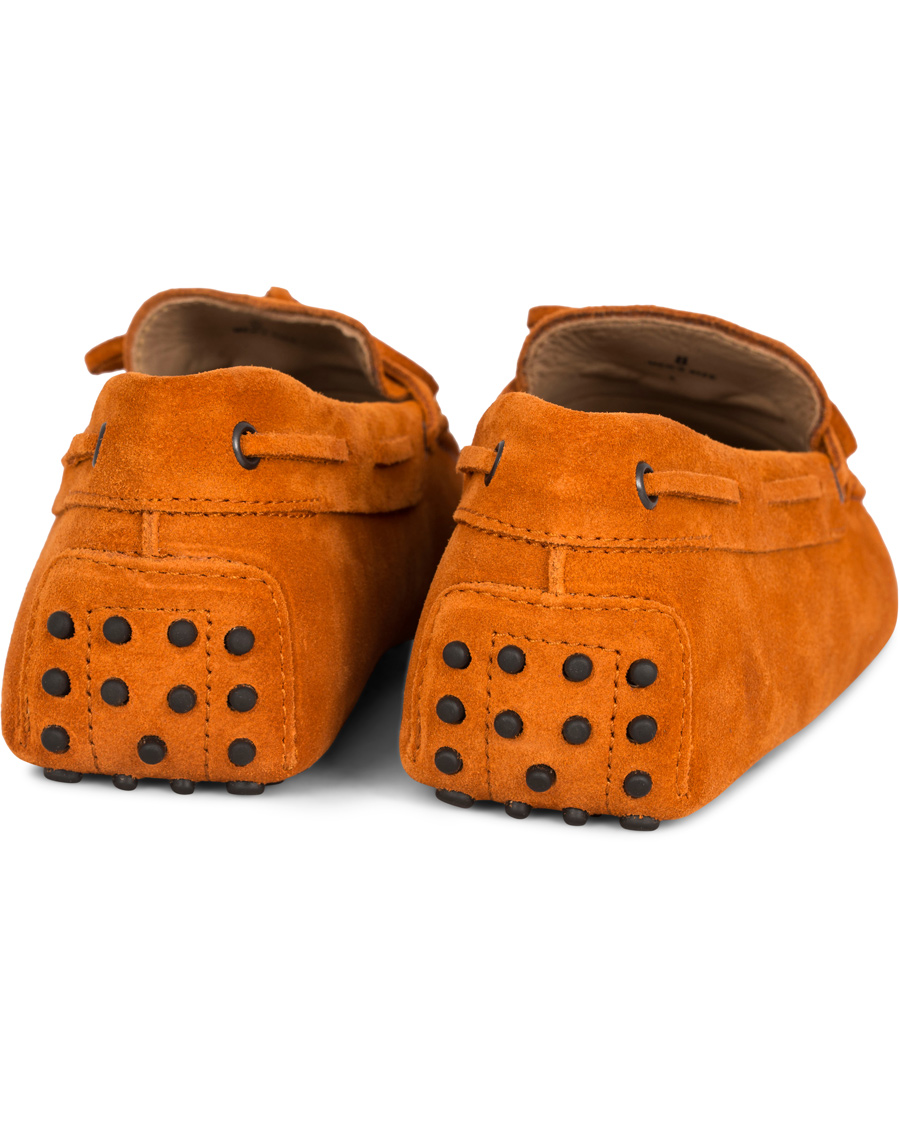 Homme | Tod's Laccetto Gommino Carshoe Orange Suede | Tod's | Laccetto Gommino Carshoe Orange Suede
