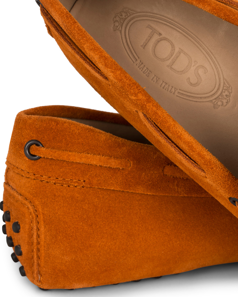 Homme | Tod's Laccetto Gommino Carshoe Orange Suede | Tod's | Laccetto Gommino Carshoe Orange Suede