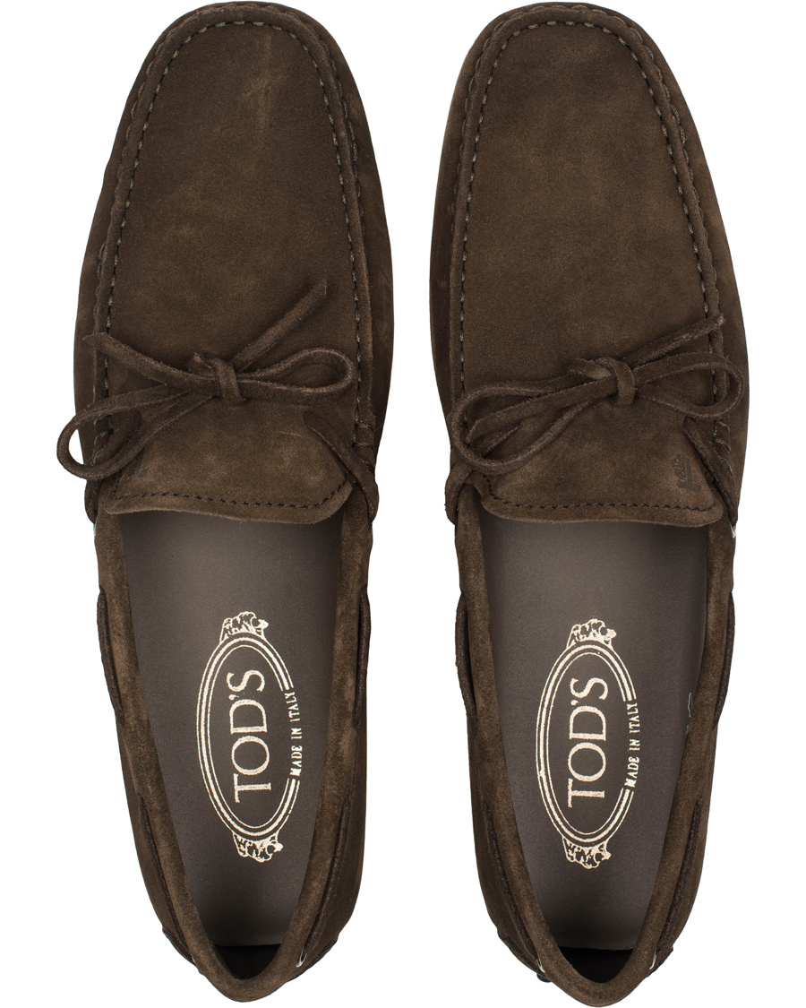 Homme | Tod's Laccetto City Carshoe Dark Brown Suede | Tod's | Laccetto City Carshoe Dark Brown Suede