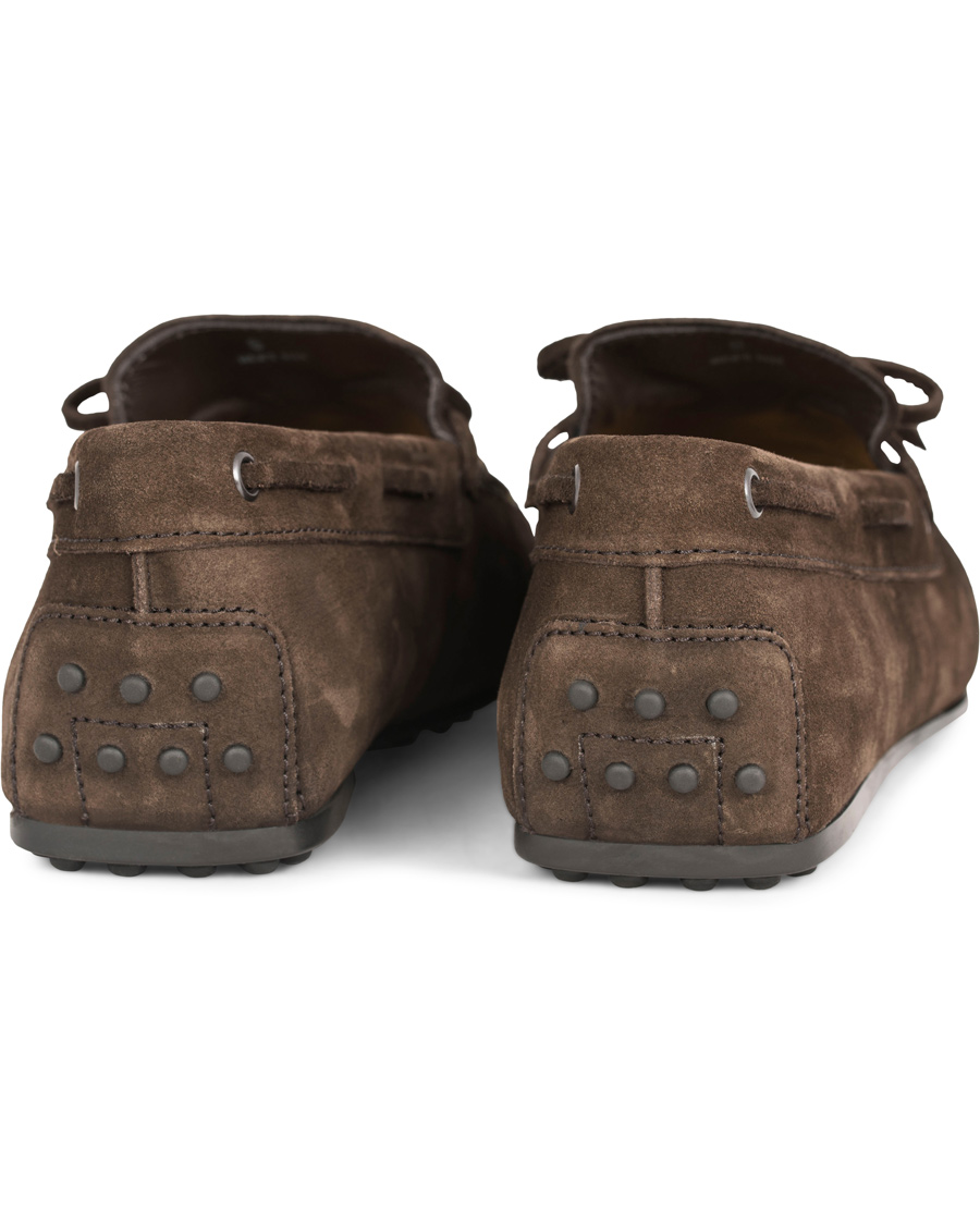 Homme | Tod's Laccetto City Carshoe Dark Brown Suede | Tod's | Laccetto City Carshoe Dark Brown Suede