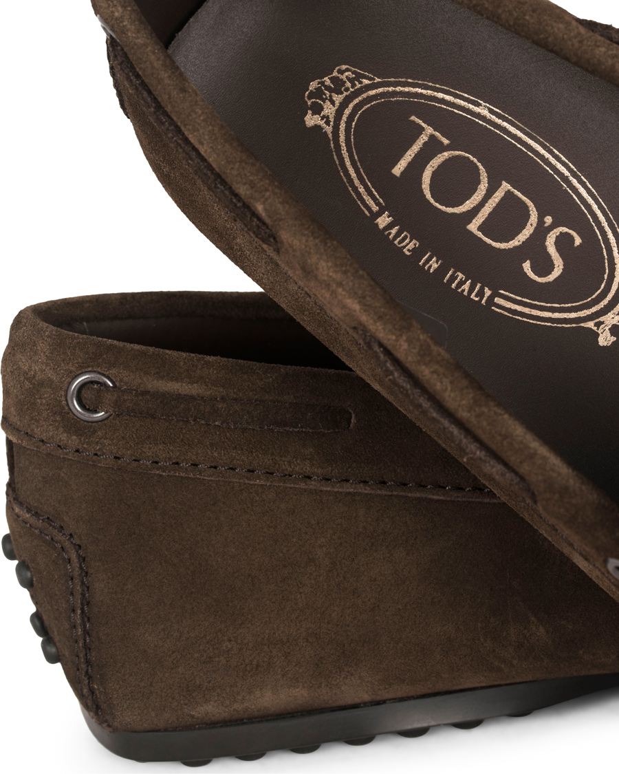 Homme | Tod's Laccetto City Carshoe Dark Brown Suede | Tod's | Laccetto City Carshoe Dark Brown Suede