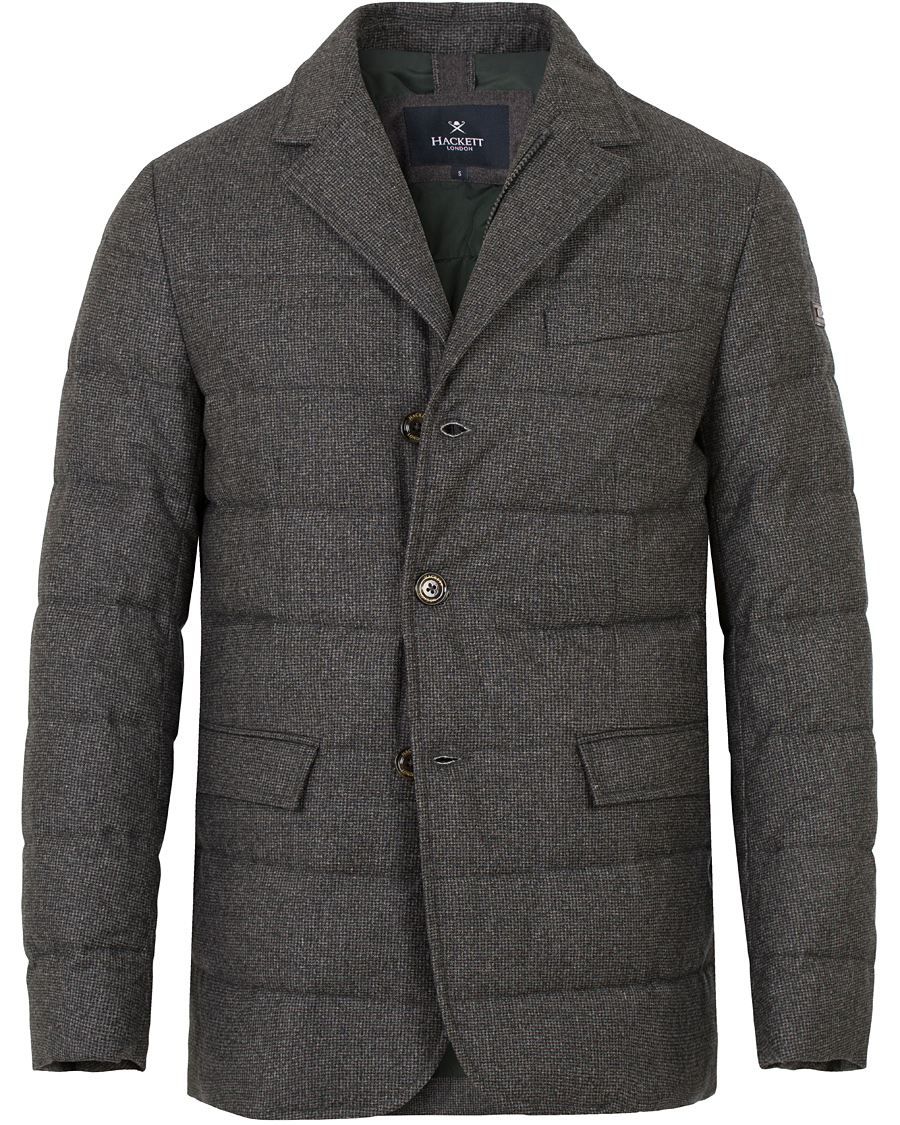 Homme | Manteaux Et Vestes | Hackett | Wool Down Blazer Jacket Grey