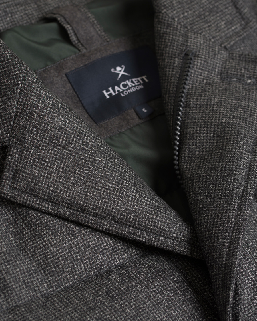 Homme | Manteaux Et Vestes | Hackett | Wool Down Blazer Jacket Grey