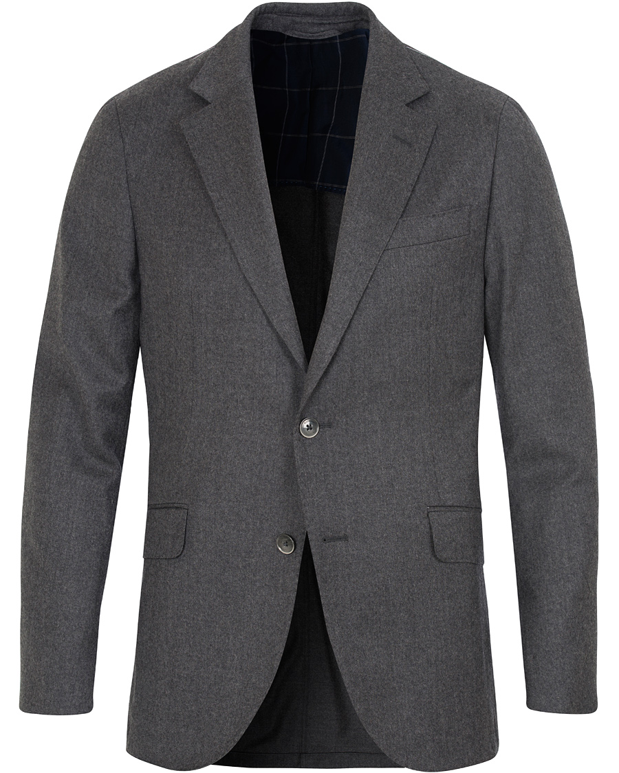 Homme | Blazers | Hackett | Plain Flannel Jacket Grey