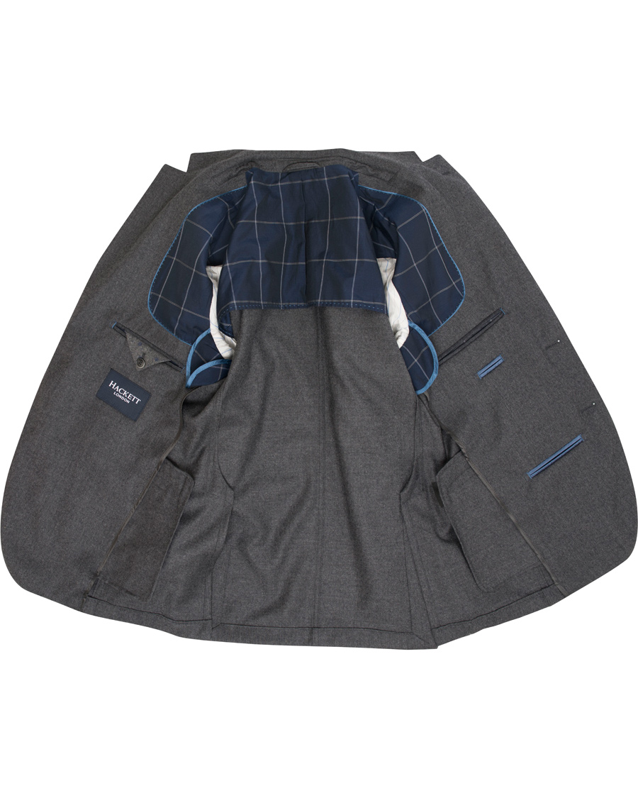 Homme | Blazers | Hackett | Plain Flannel Jacket Grey